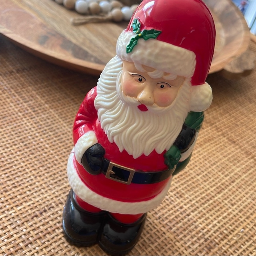 Vintage JSNY plastic tabletop light up Santa